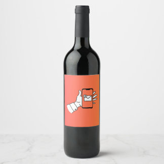 Rótulo De Garrafa De Cerveja Bagunça de Vinho