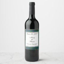 Bailey Scottish Weding Wine Label