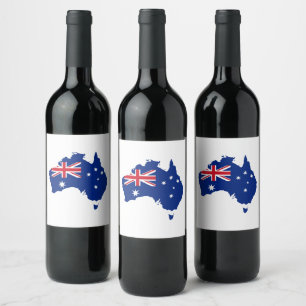 Rótulo De Garrafa De Cerveja Bandeira da Austrália