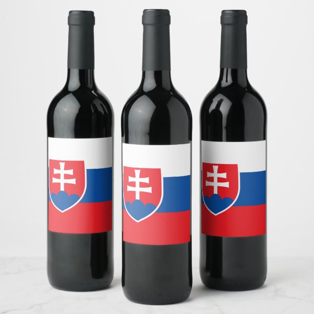 Rótulo De Garrafa De Cerveja Bandeira da Eslováquia (Garrafas)