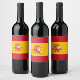 Rótulo De Garrafa De Cerveja Bandeira da Espanha