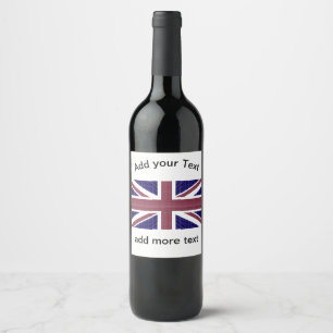 Rótulo De Garrafa De Cerveja Bandeira da Inglaterra, Dia da Independência do