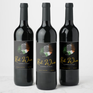 Rótulo De Garrafa De Cerveja bandeira da Irlanda