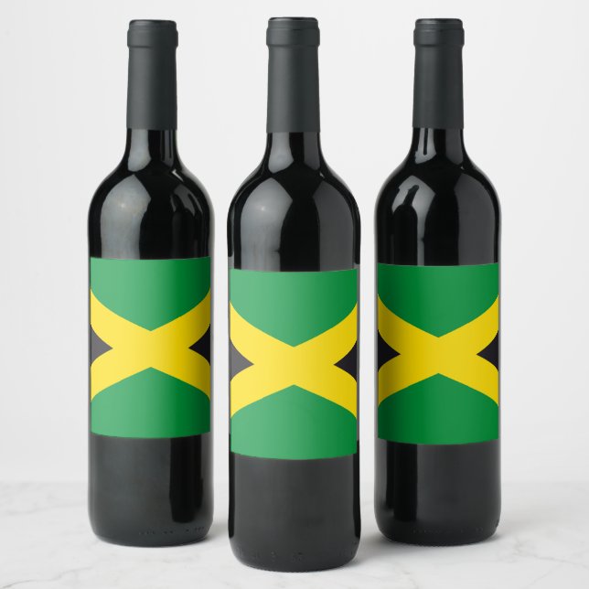 Rótulo De Garrafa De Cerveja bandeira da Jamaica (Garrafas)