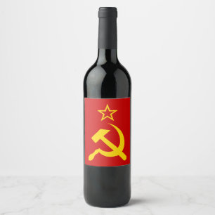 Rótulo De Garrafa De Cerveja Bandeira da URSS - Bandeira da União Soviética