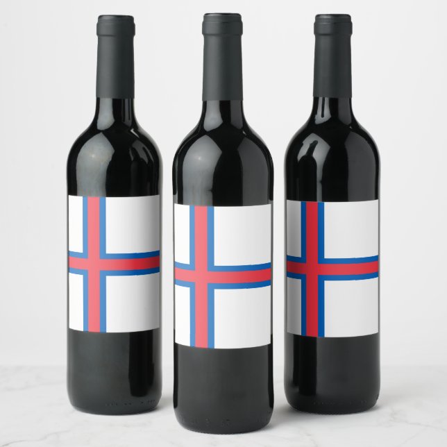 Rótulo De Garrafa De Cerveja Bandeira das Ilhas Faroé (Garrafas)