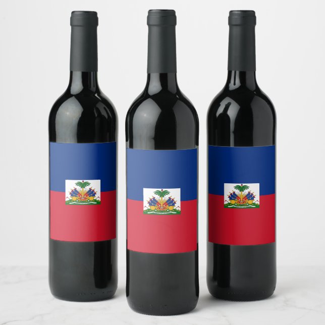 Rótulo De Garrafa De Cerveja Bandeira do Haiti (Garrafas)