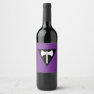 Rótulo De Garrafa De Cerveja bandeira do orgulho lésbico SlipperyJoe feminista