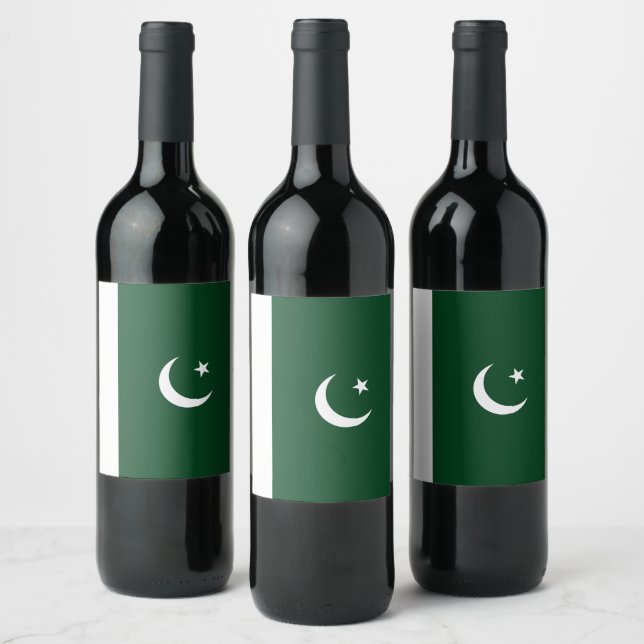 Rótulo De Garrafa De Cerveja bandeira do Paquistão (Garrafas)