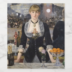 Rótulo De Garrafa De Cerveja Bar na Folies Bergere France