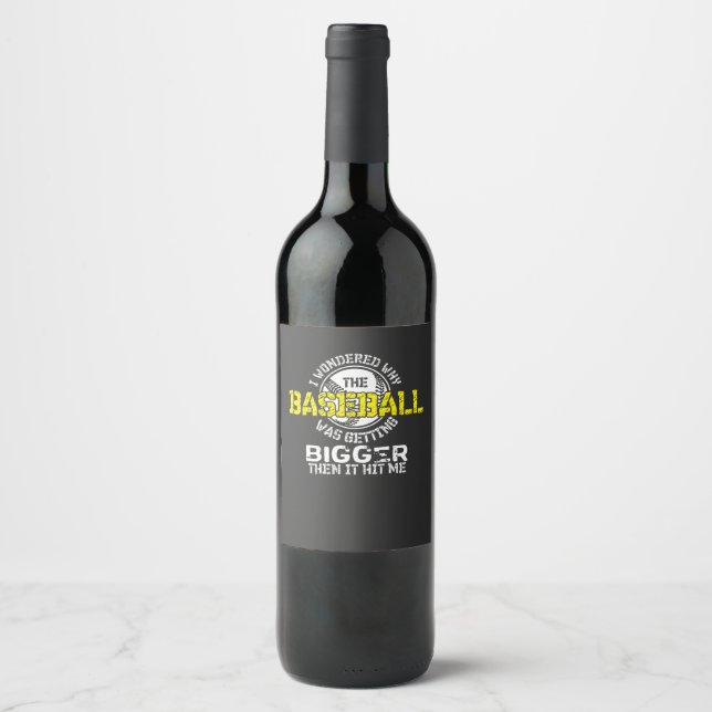 Rótulo De Garrafa De Cerveja Basebol - Basebol Ficando Maior (Frente)