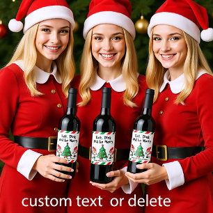 Rótulo De Garrafa De Cerveja Batedeira de Natal