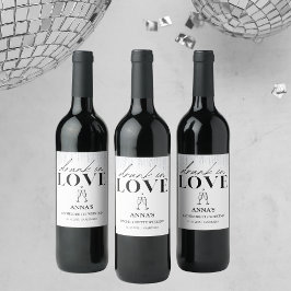 Rótulo De Garrafa De Cerveja Bêbada de Amor Lantejoulas Despedida de Solteira