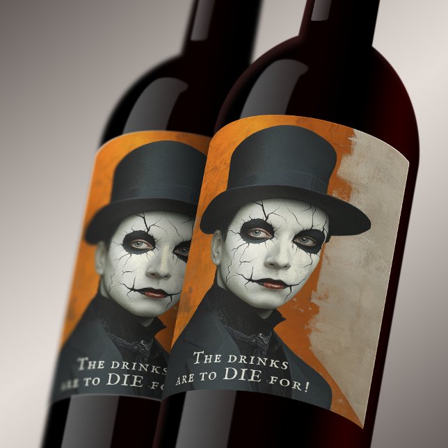 Rótulo De Garrafa De Cerveja Bebidas engraçadas de Halloween gótico para morrer (Criador carregado)