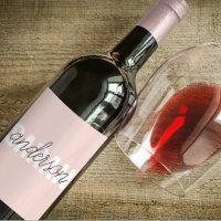 Beleza Rosa Moderna Pastel Personalizada Seu Nome