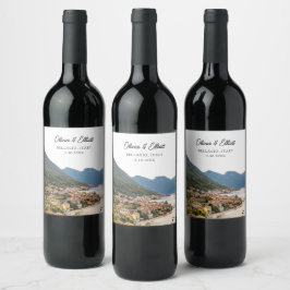 Rótulo De Garrafa De Cerveja Bellagio Wedding Favor Itália Personalizado