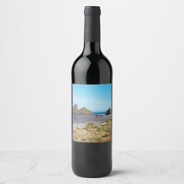 Rótulo De Garrafa De Cerveja Belo panorama costeiro de Oregon (Frente)