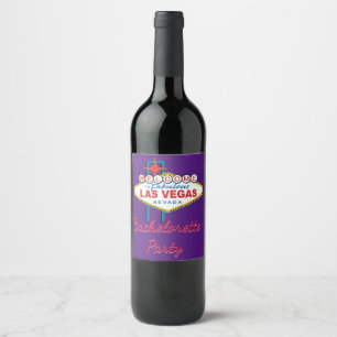 Rótulo De Garrafa De Cerveja Bem-vindo à Festa de solteira de Las Vegas
