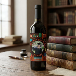 Rótulo De Garrafa De Cerveja Biblioteca Personalizada com Tema de Fotos