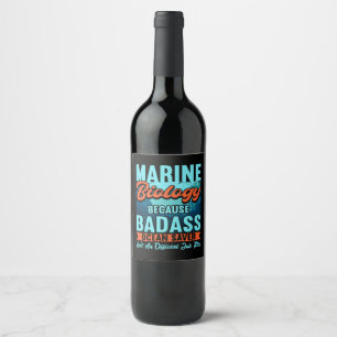 Rótulo De Garrafa De Cerveja Biólogo Marinho