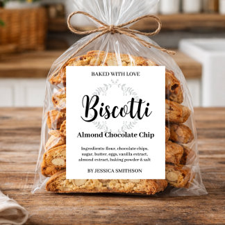 Rótulo De Garrafa De Cerveja Biscotti Personalizados Caseiros rótulo CK007wnbis