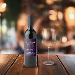 Rótulo De Garrafa De Cerveja Blogue 20 a Bask I Violet Adult Festa de aniversár