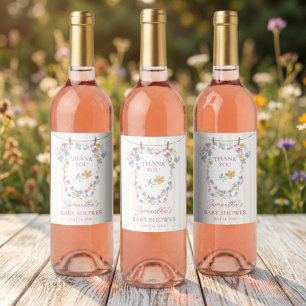 Rótulo De Garrafa De Cerveja Body de Bebê Baby In Bloom Favor Baby Shower