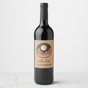 Rótulo De Garrafa De Cerveja Boho Moon Aventura Explorar o Deserto