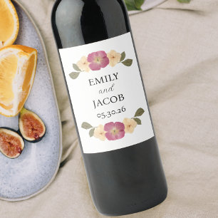 Rótulo De Garrafa De Cerveja Boho Personalizado Casamento do Partido Jardim de