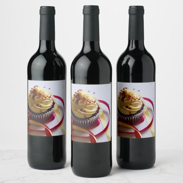 Rótulo De Garrafa De Cerveja Bolo de aniversário personalizado (Garrafas)
