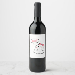 Rótulo De Garrafa De Cerveja Boo! Limpeza Mínima De Boo Cortado