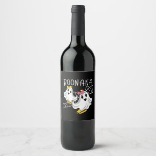 Rótulo De Garrafa De Cerveja Boonana Fantasma Banana Bonito Halloween