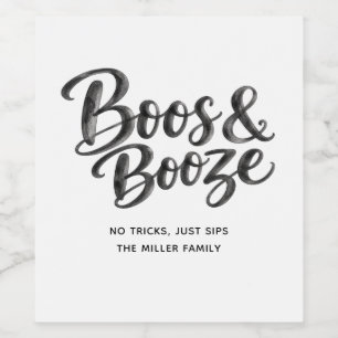 Rótulo De Garrafa De Cerveja Boos & Bebidas Engraçadas Drinks para Festa de H
