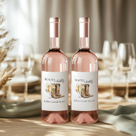 Rótulo De Garrafa De Cerveja Boot Elegante e Chá de panela de espuma