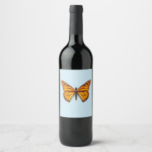 Rótulo De Garrafa De Cerveja Borboleta Monarca