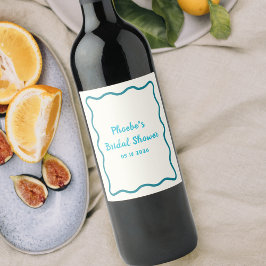 Rótulo De Garrafa De Cerveja Borda ondulada lacrimogênea com Chá de panela cúbi