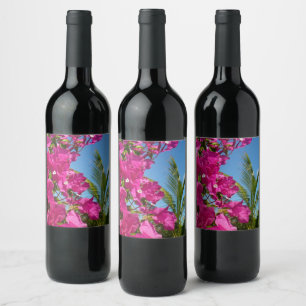 Rótulo De Garrafa De Cerveja Bougainvillea e Palm Tree Tropical Nature Cena