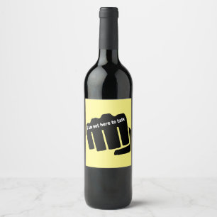 Rótulo De Garrafa De Cerveja Boxing, não estou aqui para falar