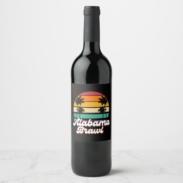 Rótulo De Garrafa De Cerveja Briga do Alabama (Frente)