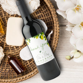 Rótulo De Garrafa De Cerveja Bright Yellow Lemon Citrus Sr. Casding Favor