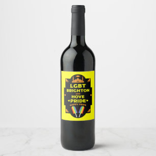 Rótulo De Garrafa De Cerveja Brighton Orgulho gay