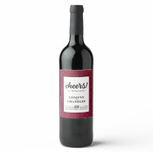 Brilhante de Casamento Moderno Chic Vermelho Negro