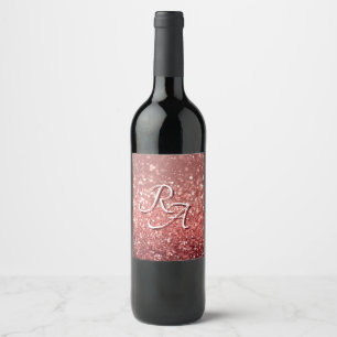 Rótulo De Garrafa De Cerveja Brilhante Rosa Rosa Rosa Rosa Rosa Rosa Rosa com I