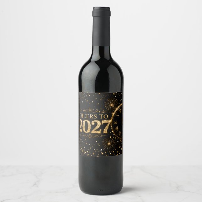 Rótulo De Garrafa De Cerveja Brindemos a 2027 (Frente)