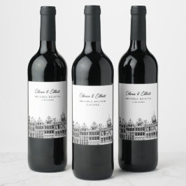 Rótulo De Garrafa De Cerveja Bruxelas Wedding Bélgica Personalizada