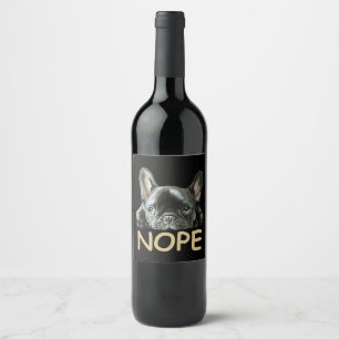 Rótulo De Garrafa De Cerveja Buldogue Francês  Presentes Franceses