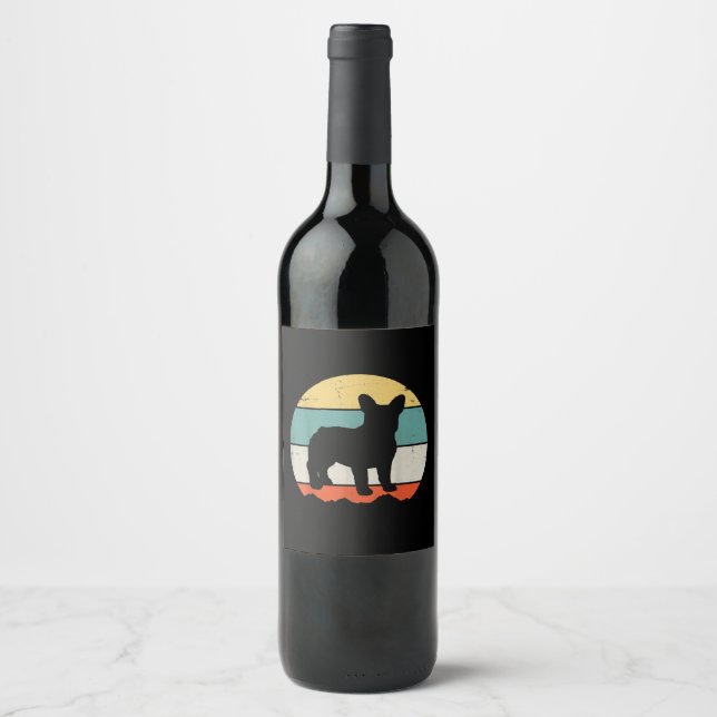 Rótulo De Garrafa De Cerveja buldogue francês | presentes raparigas-presentes,  (Frente)