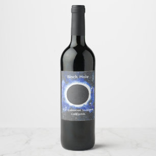 Rótulo De Garrafa De Cerveja Buraco negro cabernet - sauvignon