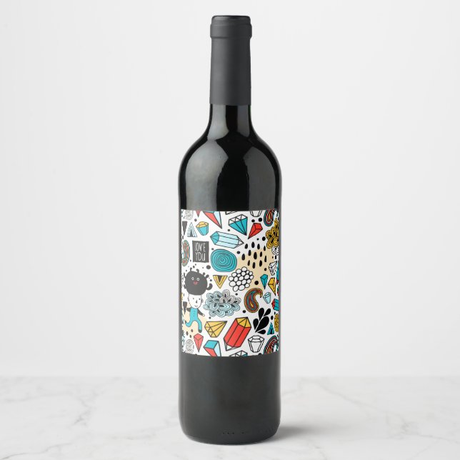 Rótulo De Garrafa De Cerveja Cabeça louca (Frente)