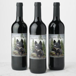 Rótulo De Garrafa De Cerveja Cachorro de Urso Karelian